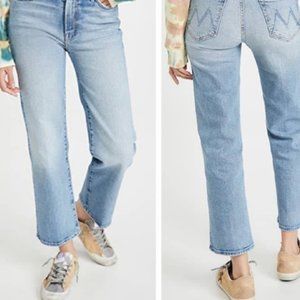 NWT MOTHER SUPERIOR The Kick It Ankle Jeans Give It Up Wash Size 28 Straight
